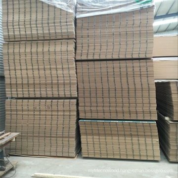 Grooved Slatwall MDF With Aluminum Strips For Decoration